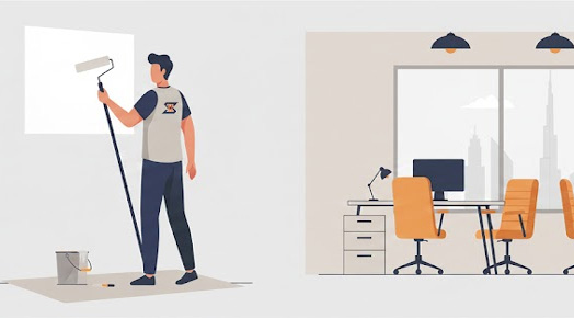 Business Bay Building Concept | Office Painting Dubai