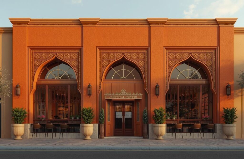 Terracotta Clay Red Commercial Building Exterior