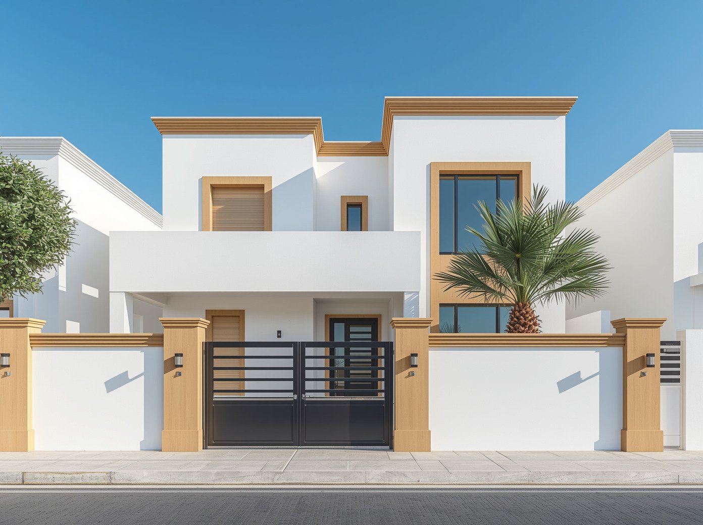 Freshly repainted villa exterior in Dubai by Service Hub